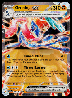 Greninja ex 106/167 Double Rare Twilight Masquerade Pokemon Near Mint - Image 1