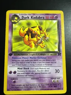 Pokemon Dark Kadabra 39/82 1st Edition Team Rocket - Image 1
