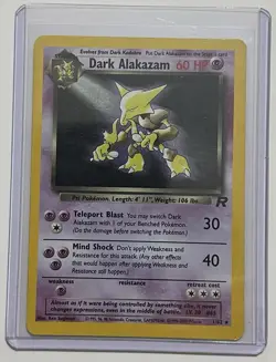 Pokemon Dark Alakazam 1/82 Holo - Team Rocket 2000 - Light Play (LP) - Image 1