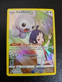 NM Pokemon Lost Origin Castform Full Art FA Trainer Gallery #TG11/TG30 - Image 1