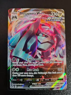 POKEMON METAGROSS VMAX 113/198 ULTRA RARE CHILLING REIGN - Image 1