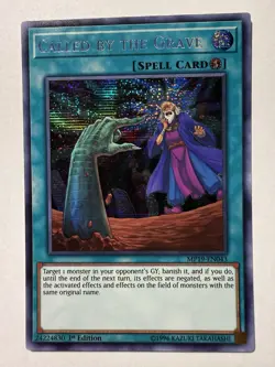 *** CALLED BY THE GRAVE *** 1ST EDITION PRISMATIC SECRET RARE MP19-EN043 YUGIOH! - Image 1