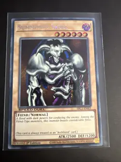 YUGIOH TCG SUMMONED SKULL SBC1-EN101 SECRET 1ST EDITION NM - Image 1