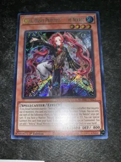 Yu-Gi-Oh! TCG - Emilia, Dance Priestess of the Nekroz BLMM-EN025 Secret Rare NM - Image 1