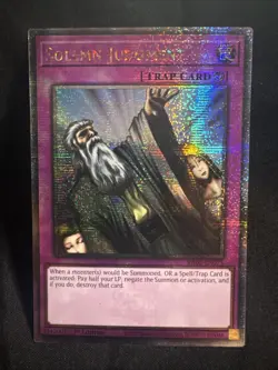 Yugioh Solemn Judgment RA02-EN075 Quarter Century Secret Rare 1st Ed Near Mint - Image 1