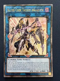 Yugioh Allied Code Talker @Ignister ALIN-EN051 Quarter Century Secret Rare NM - Image 1