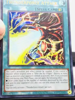 Yu-Gi-Oh! TCG Thunderforce Attack EGS1-EN003 Ultra Rare 1st Edition Near Mint - Image 3