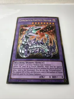 YUGIOH TCG CHIMERATECH FORTRESS DRAGON PGL3-EN057 GOLD 1ST EDITION - Image 2