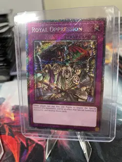 Royal Oppression 1st Edition Platinum Secret Rare RA04-EN120 Yu-Gi-Oh! - Image 1