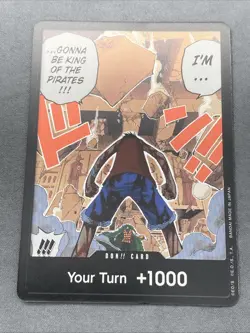 DON!! Card (Young Luffy) Gonna Be King Of The Pirates!!! One Piece Promotion - Image 1