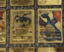 Pokemon Charizard Fan Art Gold Foil Cards - lot of 17 - Image 5
