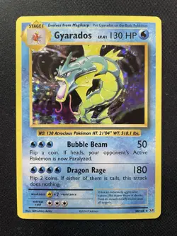 Pokemon TCG Gyarados Holo Rare Card 34/108 Evolutions XY - Image 1