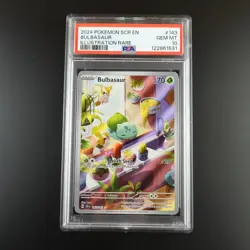 PSA 10 Bulbasaur 143/142 Pokemon Stellar Crown IR Full Art Holo Card - Image 1