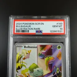 PSA 10 Bulbasaur 143/142 Pokemon Stellar Crown IR Full Art Holo Card - Image 2