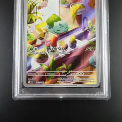 PSA 10 Bulbasaur 143/142 Pokemon Stellar Crown IR Full Art Holo Card - Image 3