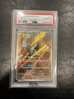 PSA 10 Mimikyu 075 Sv: Scarlet & Violet ETB Promo Cards Holo - Image 1