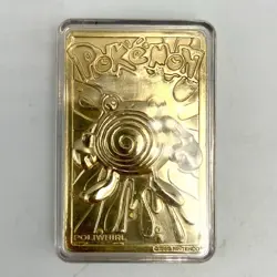 Poliwhirl Nintendo Pokemon 24k Gold Plated Metal Card - Image 1