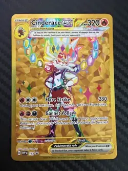 Pokemon TCG Cinderace EX SVP163 Black Star Promo Holo Card Scarlet & Violet NM - Image 1