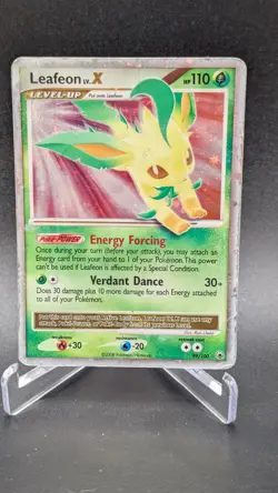 Pokemon TCG Leafeon LV.X Holo Rare Card Majestic Dawn 99/100 - Image 1