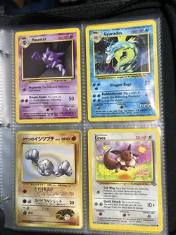 Vintage Pokemon Card Binder Collection Lot of Original Base Set WOTC NM-HP - Image 1