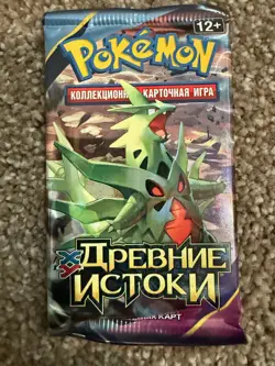 RUSSIAN Pokemon XY Ancient Origins. Card pack of 10. Factory Sealed. 2015. - Image 1