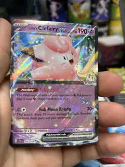 Pokemon TCG Lillies Clefairy EX Holo Rare Card 056/159 Journey Together - Image 1
