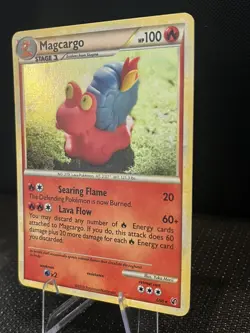 2010 MAGCARGO #6/90 HGSS UNDAUNTED POKEMON CARD- RARE - HOLO - LP - Image 3