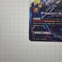 Freedom Gundam GD01-065 LR+ Alternate Art Gundam Card Game Newtype Rising - Image 3