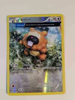 Bidoof (Alpha) 117/160 Pokemon Uncommon XY - Primal Clash Card LP - Image 1