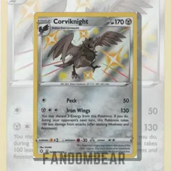 SHINY Corviknight Shining Fates SV089/SV122 SHINY VAULT card 2021 Pokemon NM/LP - Image 2
