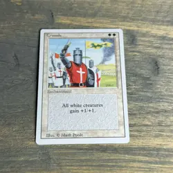 Vintage 1994 MTG Crusade Revised Edition Card RARE BANNED - Image 1