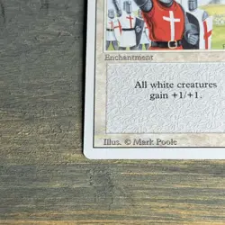 Vintage 1994 MTG Crusade Revised Edition Card RARE BANNED - Image 2