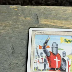 Vintage 1994 MTG Crusade Revised Edition Card RARE BANNED - Image 3