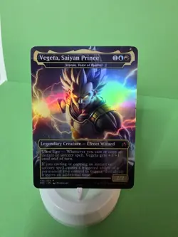 Vegeta FOIL Borderless Playtest Card Mtg Anime Dragon Ball - Image 2