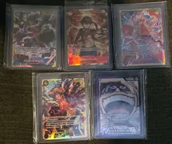 5) One Piece CCG Monkey D Luffy / Card Lot/ Mixed Sets/ All NM - Image 1