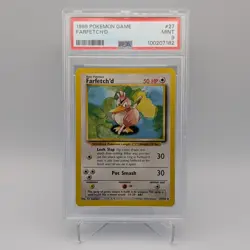 Farfetch'd 27/102 Base Set PSA 9 MINT Graded Pokemon TCG Card 1999 WOTC - Image 1