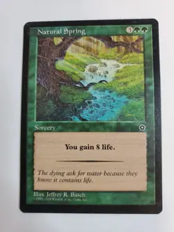 MTG Magic The Gathering Card Natural SpringSorcery Green Portal Second Age 1998 - Image 1