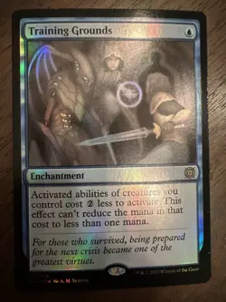 Training Grounds : MTG *FOIL* MOM: The Aftermath MAT #0009 / NM - Image 1