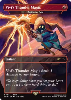 [Pre-order] Vivi's Thunder Magic (Non-Foil) Final Fantasy Secret Lair Grimoire - Image 1