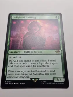 Delighted Halfling NM ltr 158 Universes Beyond: The Lord of the Rings mtg lotr - Image 2
