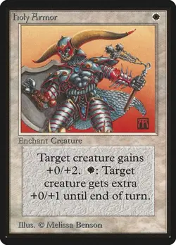 Holy Armor Limited Edition Beta MP MTG - Image 1