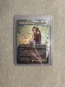 Aerith, Last Ancient (Borderless) (Chocobo Track Foil) MTG Magic Final Fantasy - Image 1