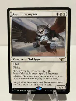 Aven Interrupter 4 R Outlaws of Thunder Junction NM MTG - Image 1