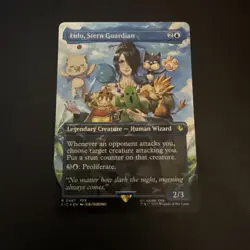 Final Fantasy MTG Lulu Stern Guardian Chocobo Track Foil Borderless Promo #0467 - Image 1