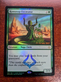 1x DRAFT WEEKEND Ramunap Excavator FOIL PROMO MTG NM - Image 1