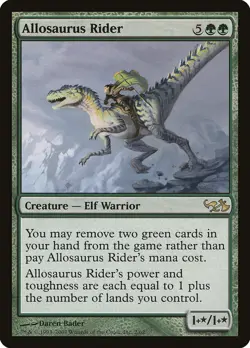 Allosaurus Rider - Duel Decks Elves vs Goblins MTG NM - Image 1