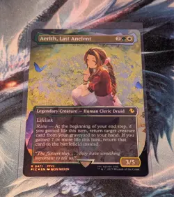 M.T.G. Final Fantasy Aerith, Last Ancient Borderless Chocobo Track Foil M/NM - Image 1