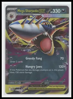 ?? Pokemon TCG Mega Sharpedo EX #61 - Phantasmal Flames Ultra Rare - Image 1