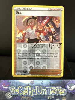 Pokemon Card Bea 123/159 Reverse Holo Signature Trainer Crown Zenith NM - Image 1