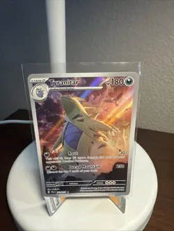 Pokemon TCG Tyranitar Scarlet & Violet Paldea Evolved Holo Card 222/193 NM - Image 1